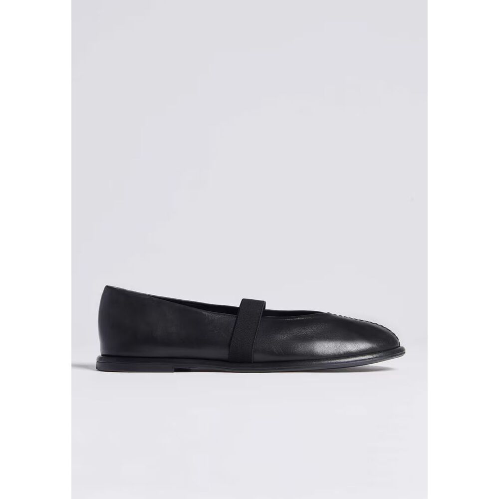 ME+EM Elastic Strap Mary Jane Flat Black Size 11 (EU 41) Excellent Condition